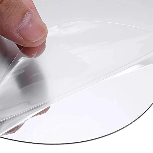 WallDaddy Oval Shape Plastic Mirror For Wall Size (20x30)Cm Flexible Mirror CurveRectangle