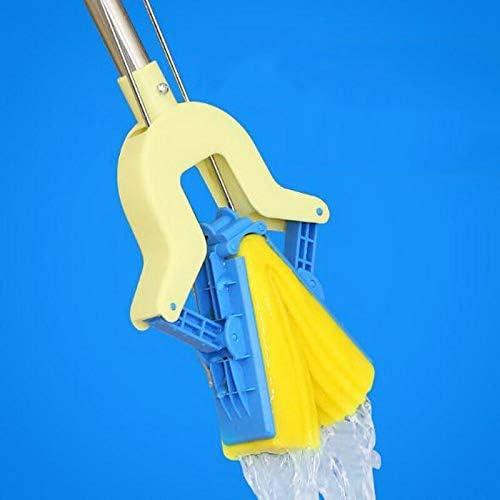 Mop Folding Squeeze Sponge Mop, Stainless Steel Rod-Rubber, Can Expand Cotton Absorbent Mop, Mop Floor Cleaning